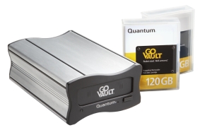 Quantum GoVault Data Protection Solution 3200 - External USB 2.0 Dock with Two Removable 160GB Disk Cartridges P/N: QR1202-B5-S2D16