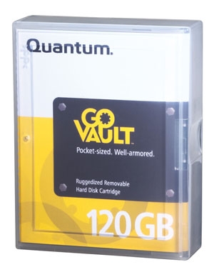 Quantum GoVault Removable 120GB (Native) Disk Cartridge P/N: QRM120